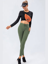 Load image into Gallery viewer, Drawstring Sports Leggings with Side Pockets Activewear LoveAdora