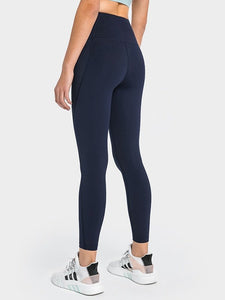 High Waist Ankle-Length Yoga Leggings with Pockets Activewear LoveAdora