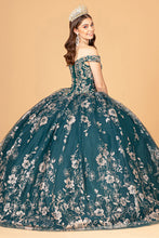 Load image into Gallery viewer, Embroidered Off Shoulder Mesh Quinceanera Dress Separate Long Sleeves GLGL3074-2