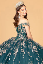 Load image into Gallery viewer, Embroidered Off Shoulder Mesh Quinceanera Dress Separate Long Sleeves GLGL3074-4