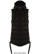 Load image into Gallery viewer, Hooded Puffer Gilet With Webbing Detail Jackets &amp; Coats LoveAdora