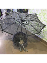 Load image into Gallery viewer, Bridal umbrella lace/fabric parasol African Accessories LoveAdora