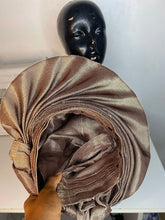 Load image into Gallery viewer, Two tone ready to wear african gele headgear Head Wrap LoveAdora