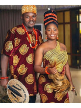 Load image into Gallery viewer, Regal Igbo Couples Attire Complete Set -  LoveAdora