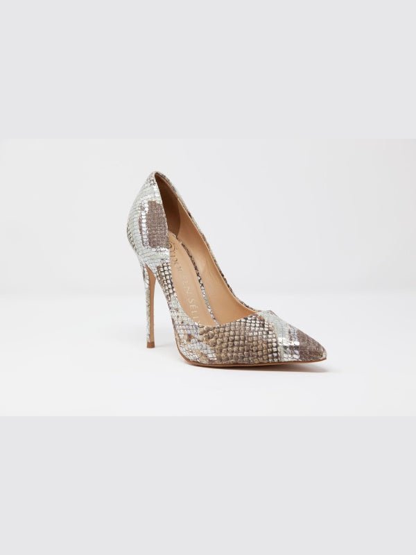 Classic Neutral Serpent Heels LoveAdora