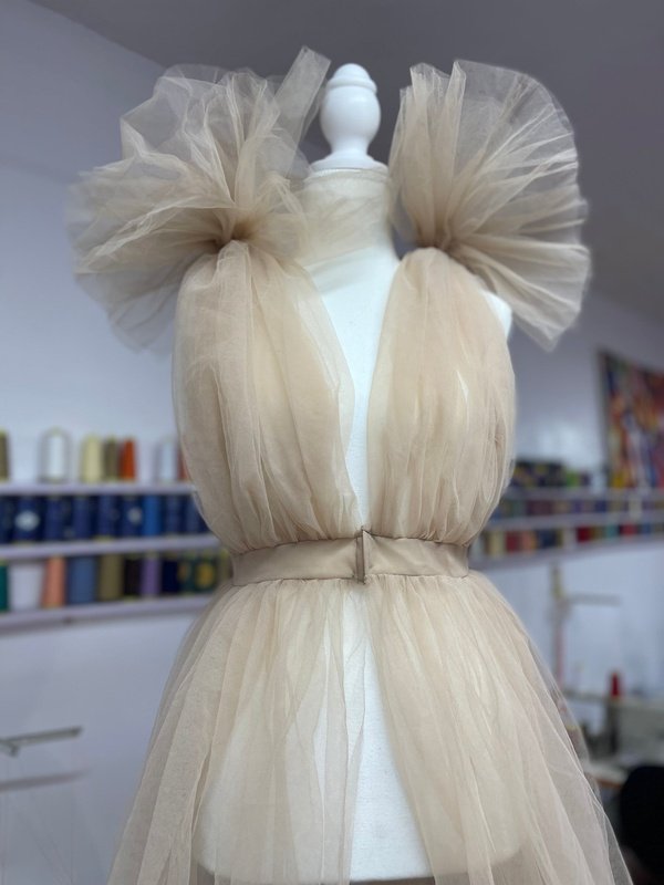 Poppy Ivory Tulle Dress Party Dress LoveAdora