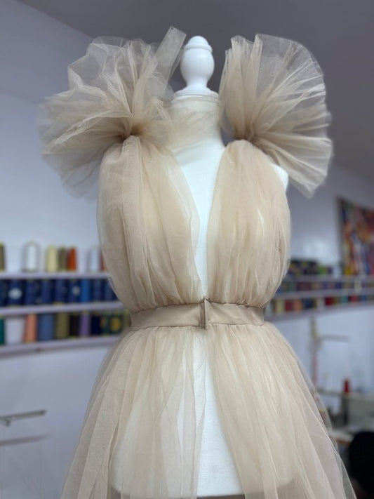 Poppy Ivory Tulle Dress