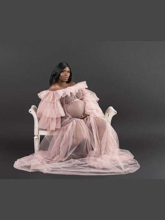 'Amber' Maternity Gown Dress LoveAdora