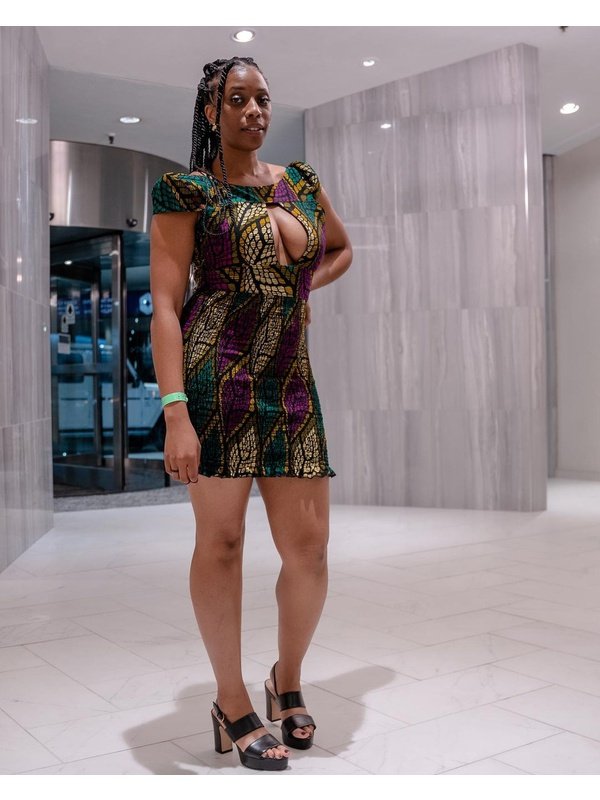 Rena African Print Dress