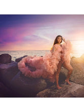 Load image into Gallery viewer, Peach Tulle Extravagent Robe LoveAdora