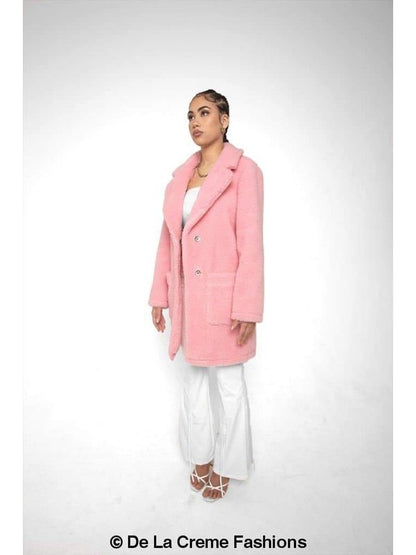 Jacqueline Oversized Teddy Coat Jackets & Coats LoveAdora