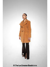 Load image into Gallery viewer, Janine Double Breasted Borg Teddy Coat Jackets &amp; Coats LoveAdora