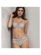 Load image into Gallery viewer, Lace Tulle Polka Dot Foam Cup Bra Lisca Emotion Molded Cup Bra LoveAdora