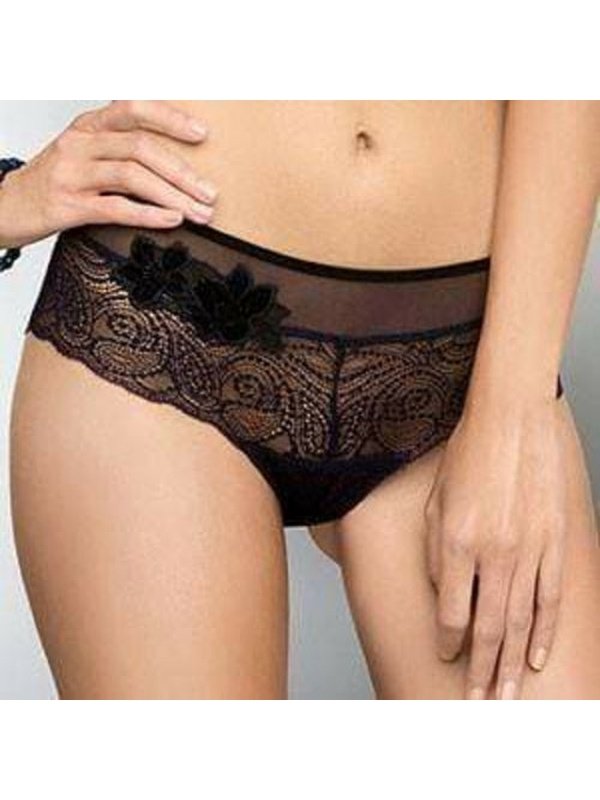 Lise Charmel Fleur de Kerala Luxury Sheer Lace Boyshort Panty Lingerie & Underwear LoveAdora