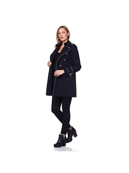 Military Coat with Contrast Buttons C10215 Jackets & Coats LoveAdora