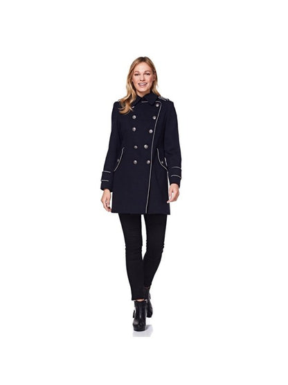 Military Coat with Contrast Buttons C10215 Jackets & Coats LoveAdora