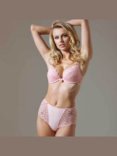 Load image into Gallery viewer, Lace Plunge Push-up Bra Lavinia Dare Me Powder Pink Lingerie &amp; Underwear LoveAdora