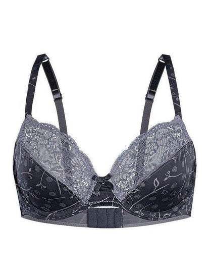 Sassa Silver Blossom Semi Sheer Full Figure Bra Full Figure Bra LoveAdora