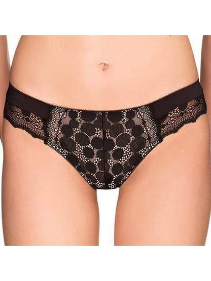 Lauma Pearly Shadow Semi Sheer Polka Dot Tanga Tanga Panty LoveAdora