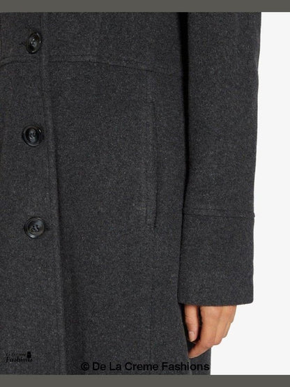 Slim Fit Wool Blend Longline Maxi Coat Jackets & Coats LoveAdora