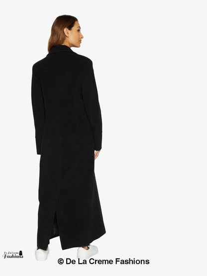 Slim Fit Wool Blend Longline Maxi Coat Jackets & Coats LoveAdora