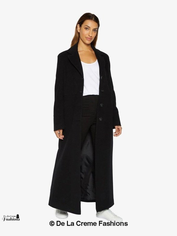 Slim Fit Wool Blend Longline Maxi Coat Jackets & Coats LoveAdora