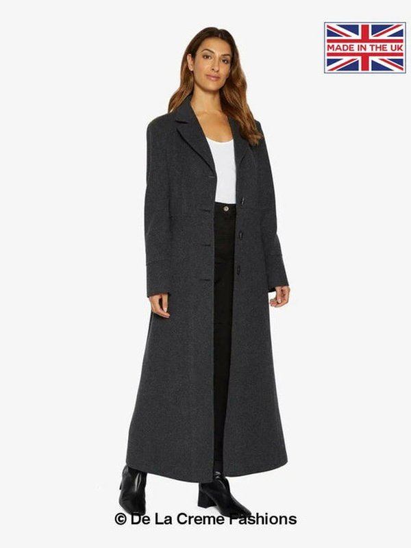 Slim Fit Wool Blend Longline Maxi Coat Jackets & Coats LoveAdora