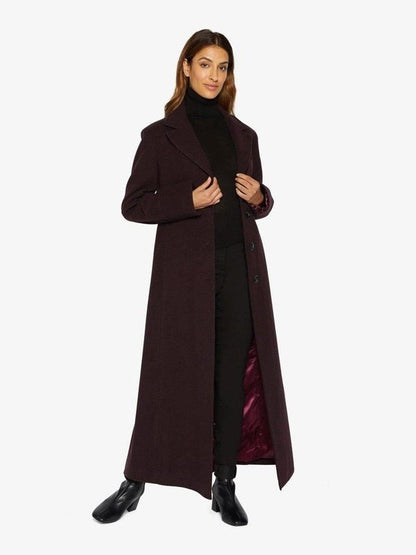 Slim Fit Wool Blend Longline Maxi Coat Jackets & Coats LoveAdora