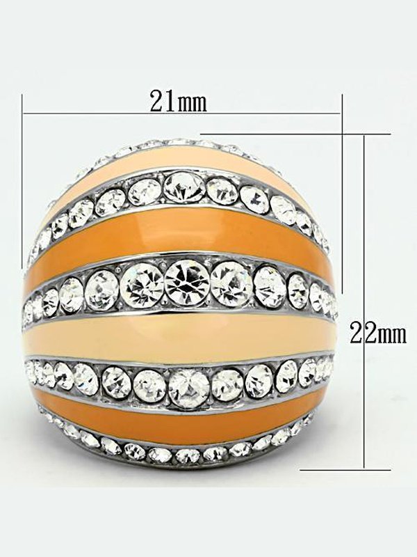 TK798 - High polished no plating Stainless Steel Ring with Top Grade Jewelry & Watches LoveAdora