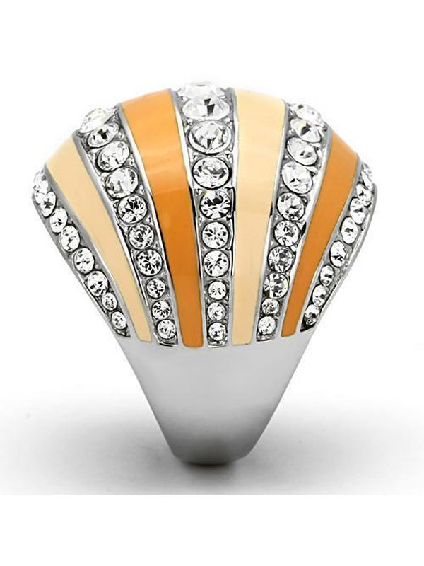 TK798 - High polished no plating Stainless Steel Ring with Top Grade Jewelry & Watches LoveAdora