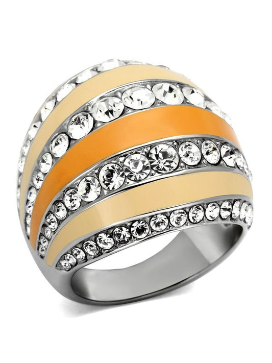 TK798 - High polished no plating Stainless Steel Ring with Top Grade Jewelry & Watches LoveAdora