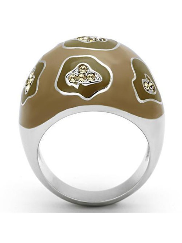 TK826 - High polished no plating Stainless Steel Ring with Top Grade Jewelry & Watches LoveAdora